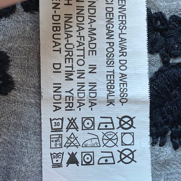 Zara Trafaluc Collection Womens Long Sleeve Button Shirt XS Gray Embroidered - Picture 11 of 13